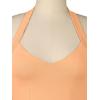 imageREORIA Butsmooth Double Lined Sexy Halter Tops Camisole V Neck Sleeveless Corset Y2K Going Out Crop Tank Tops for WomenOrange Powder