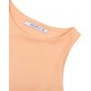 imageREORIA Butsmooth Womens Sleeveless Halter Neck Double Lined Casual Basic Tank Crop TopsPeach Fuzz