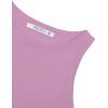 imageREORIA Butsmooth Womens Sleeveless Halter Neck Double Lined Casual Basic Tank Crop TopsViolet