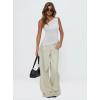 imageREORIA Womens One Shoulder Tops Summer Y2K Tank Top Asymmetric Sexy Cute Trendy Sleeveless Going Out Shirts 2025White