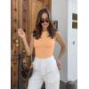 imageREORIA Womens Sexy Open Back High Neck Sleeveless Tank Top Y2k Trendy Backless Crop TopsOrange Pink