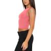 imageREORIA Womens Sexy Open Back High Neck Sleeveless Tank Top Y2k Trendy Backless Crop TopsPeach Pink