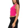 imageREORIA Womens Sexy Open Back High Neck Sleeveless Tank Top Y2k Trendy Backless Crop TopsRose Red