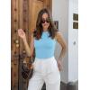imageREORIA Womens Sexy Open Back High Neck Sleeveless Tank Top Y2k Trendy Backless Crop TopsSky Blue