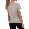imageREORIA Womens Summer Crewneck Short Sleeve Cotton Tunic Tops Loose Fit Solid T Shirts 2025 Basic TeesGrey