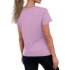 imageREORIA Womens Summer Crewneck Short Sleeve Cotton Tunic Tops Loose Fit Solid T Shirts 2025 Basic TeesPetal