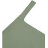 imageREORIA Womens Trendy Sexy One Shoulder Double Lined Seamless Backless Sleeveless Going Out Trendy Crop Tank TopsDark Green