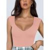 imageREORIA Butsmooth Womens Trendy Sexy Casual V Neck Double Lined Sleeveless Slimming Going Out Tank Top BodysuitsSienna