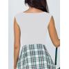 imageREORIA Butsmooth Womens Trendy Sexy Casual V Neck Double Lined Sleeveless Slimming Going Out Tank Top BodysuitsWhite