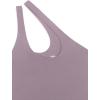 imageREORIA Butsmooth Womens Trendy Sexy Plunge One Shoulder Sleeveless V Backless Going Out Tank Bodysuits TopsHazy Lilac