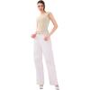 imageREORIA Womens Backless Tie Boat Neck Short Sleeve TShirt Tops Elegant Slim Fit Top 2025 SpringSummer Designer CollectionButtercream