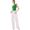 imageREORIA Womens Backless Tie Boat Neck Short Sleeve TShirt Tops Elegant Slim Fit Top 2025 SpringSummer Designer CollectionKelly Green