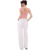 imageREORIA Womens Backless Tie Boat Neck Short Sleeve TShirt Tops Elegant Slim Fit Top 2025 SpringSummer Designer CollectionPink Dolphin