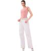 imageREORIA Womens Backless Tie Boat Neck Short Sleeve TShirt Tops Elegant Slim Fit Top 2025 SpringSummer Designer CollectionPink Dolphin