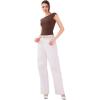 imageREORIA Womens Backless Tie Boat Neck Short Sleeve TShirt Tops Elegant Slim Fit Top 2025 SpringSummer Designer CollectionShaved Chocolate