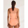 imageREORIA Womens Lace Crewneck Sleeveless Camisole Tank Crop Tops 2024 SpringSummer Designer CollectionPeach Nectar