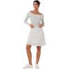 imageREORIA Womens Long Sleeve Square Neck Top Double Layer Reversible Sexy Crop Tops 2025 FallWinter Designer CollectionGrey