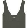imageREORIA Womens Summer Sexy Deep V Neck Sleeveless Slim Fit Trendy Y2k Corset Cami Crop Tank TopsGrey Green