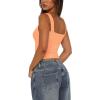 imageREORIA Womens Summer Sexy Deep V Neck Sleeveless Slim Fit Trendy Y2k Corset Cami Crop Tank TopsPeach Fuzz