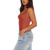 imageREORIA Womens Summer Sexy Deep V Neck Sleeveless Slim Fit Trendy Y2k Corset Cami Crop Tank TopsRusty Red