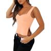 imageREORIA Women Sexy Ruched Sweetheart Neck Backless Sleeveless Side Split Trendy Going Out Y2K Trendy Cropped Tank TopsPeach Fuzz