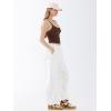 imageREORIA Womens Sexy Scoop Neck Tank Top Summer Sleeveless Cute Y2K Cami Tops Basic Going Out Crop ShirtDark Brown