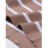 imageREORIA Long Sleeve for Women Sexy Cutout V Neck Knit Cropped Sweaters Trendy Striped Y2K Going Out T Shirt Fall OutfitsLight Coffee White Stripe