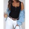 imageREORIA Women Tank Tops Summer Stretch Slim Round Neck Ribbed Tank Sleeveless Basic Top ShirtsBlack