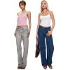 imageREORIA Womens Sexy Halter Backless Double Lined Tank Top Y2k Trendy Camisole Crop TopsLight Pink