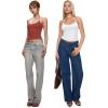 imageREORIA Womens Sexy Halter Backless Double Lined Tank Top Y2k Trendy Camisole Crop TopsRusty Red