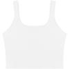 imageREORIA Womens Sexy Square Neck Double Lined Seamless Sleeveless Cropped Tank Yoga Crop Basic Tops01white