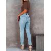 imageREORIA Womens Basic Mock Neck Half Sleeve SlimFit Leotards Tops Dressy Casual Ribbed Knit Bodysuit ShirtsCoffee