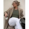 imageREORIA Womens Crew Neck Long Sleeve Bodysuits Basic Slim Fit Comfy Lightweight Layering Top Fall Winter OutfitsGrey Green