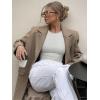 imageREORIA Womens Crew Neck Long Sleeve Bodysuits Basic Slim Fit Comfy Lightweight Layering Top Fall Winter OutfitsWhite