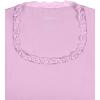 imageREORIA Womens Sexy Lace Scoop Neck Long Sleeve Double Lined Layering Slim Bodysuit TopsCoral Pink