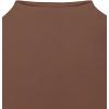 imageREORIA Womens Sexy Mock Turtleneck High Cut Double Lined Long Sleeve Slimming Bodysuits TopsCoffee