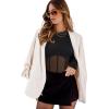 imageREORIA Womens Trendy Sexy Crew Neck Thumbholes Long Sleeve Sheer Mesh Going Out Bodysuit TopsBlack