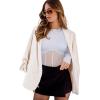 imageREORIA Womens Trendy Sexy Crew Neck Thumbholes Long Sleeve Sheer Mesh Going Out Bodysuit TopsWhite