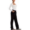 imageREORIA Womens Long Sleeve Square Neck Double Layer Sexy Bodysuit 2025 FallWinter Designer CollectionOffwhite