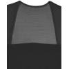 imageREORIA Womens Sexy Square Neck Short Sleeve Sheer Mesh Double Lined Slimming 2024 Trendy Going Out Bodysuits TopsBlack
