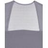 imageREORIA Womens Sexy Square Neck Short Sleeve Sheer Mesh Double Lined Slimming 2024 Trendy Going Out Bodysuits TopsDeep Grey
