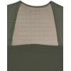 imageREORIA Womens Sexy Square Neck Short Sleeve Sheer Mesh Double Lined Slimming 2024 Trendy Going Out Bodysuits TopsGrey Green