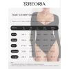 imageREORIA Womens Trendy Sexy Sweetheart Neck Double Lined Layering Long Sleeve Body suit Going Out Bodysuits TopsBlack