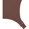 imageREORIA Womens Trendy Sexy Sweetheart Neck Double Lined Layering Long Sleeve Body suit Going Out Bodysuits TopsCoffee