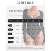 imageREORIA Womens Trendy Sexy Sweetheart Neck Double Lined Layering Long Sleeve Body suit Going Out Bodysuits TopsDeep Grey