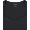 imageREORIA Womens Trendy Sexy Sweetheart Neck Double Lined Layering Long Sleeve Body suit Going Out Bodysuits TopsDeep Grey