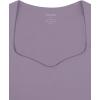 imageREORIA Womens Trendy Sexy Sweetheart Neck Double Lined Layering Long Sleeve Body suit Going Out Bodysuits TopsHazy Lilac