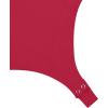 imageREORIA Womens Trendy Sexy Sweetheart Neck Double Lined Layering Long Sleeve Body suit Going Out Bodysuits TopsRed