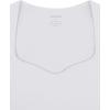 imageREORIA Womens Trendy Sexy Sweetheart Neck Double Lined Layering Long Sleeve Body suit Going Out Bodysuits TopsWhite