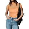 imageREORIA Womens Sexy Mock Turtle Neck Short Sleeve Shirts Sheer Mesh Ruched Trendy Going Out Bodysuits TopsPeach Fuzz